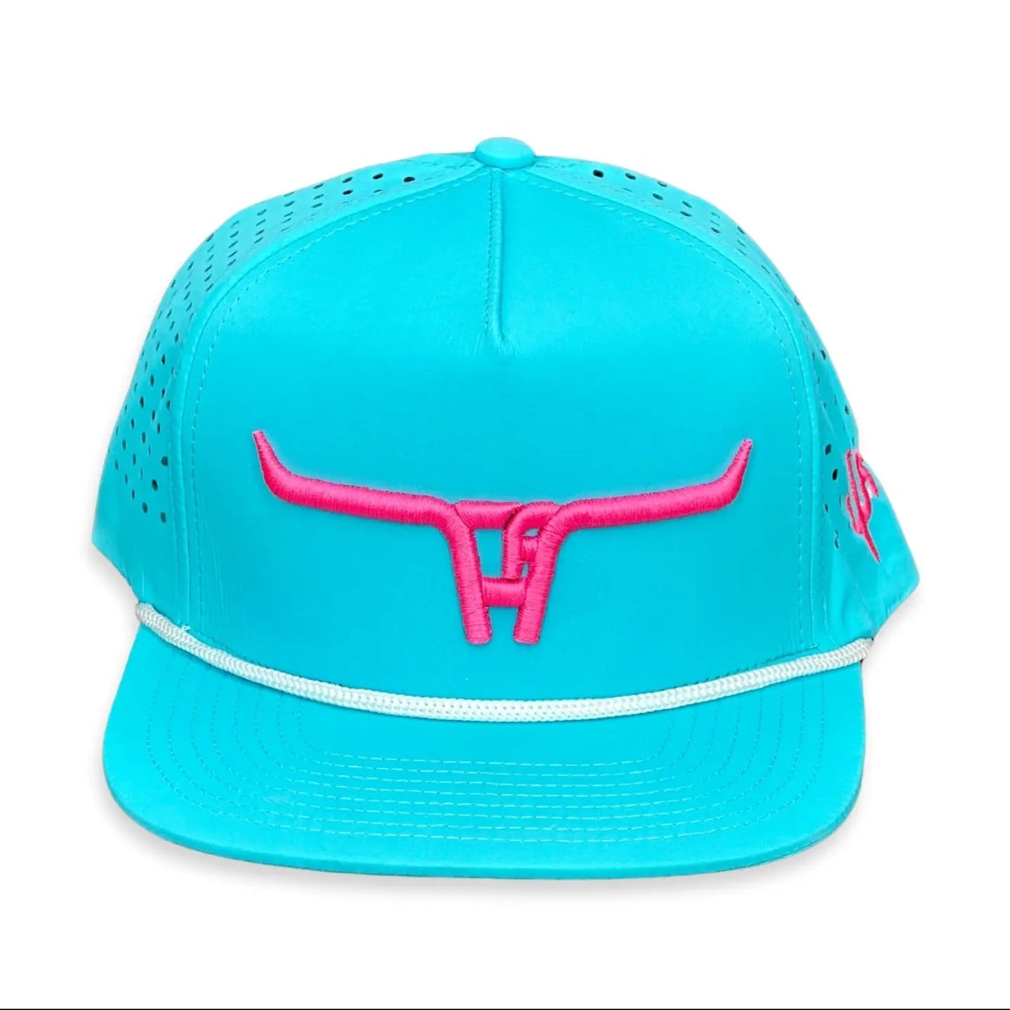 Cactus Alley Hat Co: Turquoise/ Pink Puff