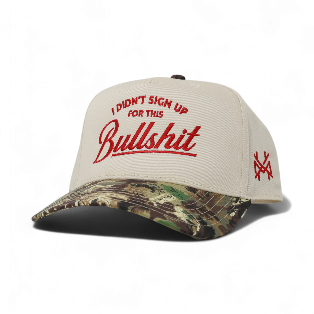 I Didn't Sign Up For This Bullshit Trucker Hat: Flat Bill Black