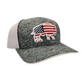 Red Dirt Hat: USA Buffalo (Heather/ Grey)
