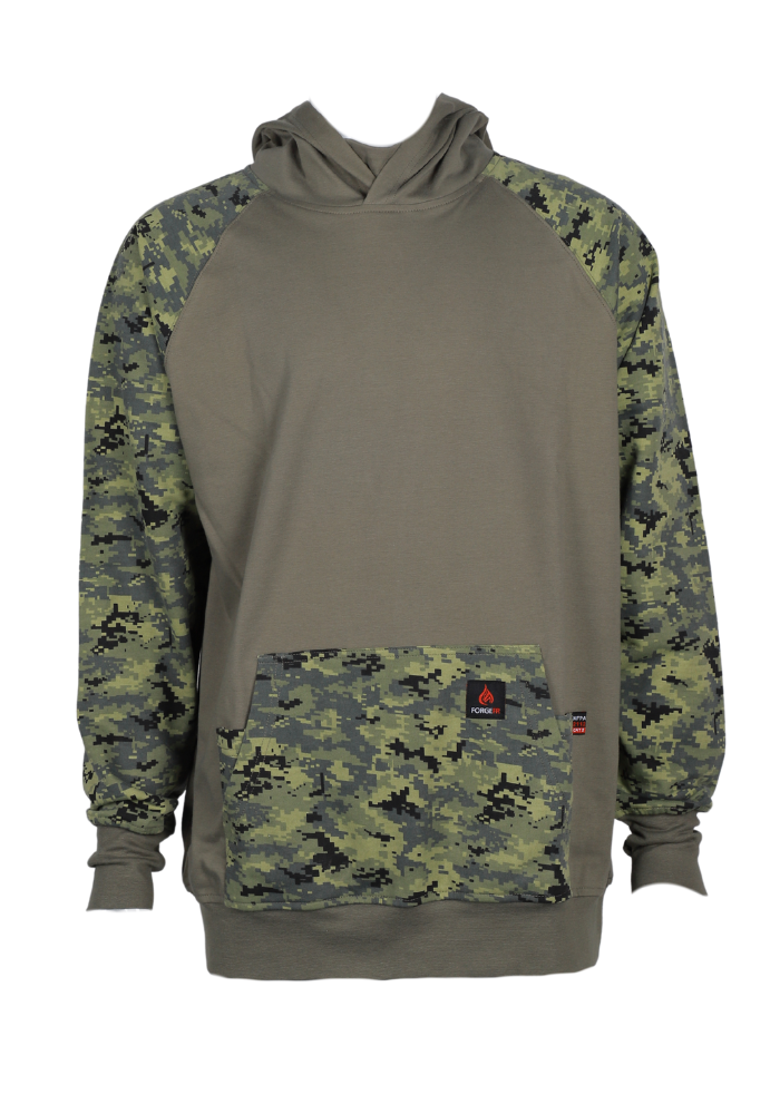 Forge FR: Men's Green Camo Industrial Protective Pullover (33)