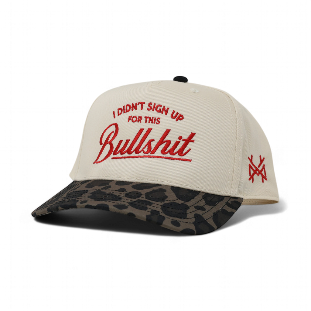 I Didn't Sign Up For This Bullshit Trucker Hat: Flat Bill Black