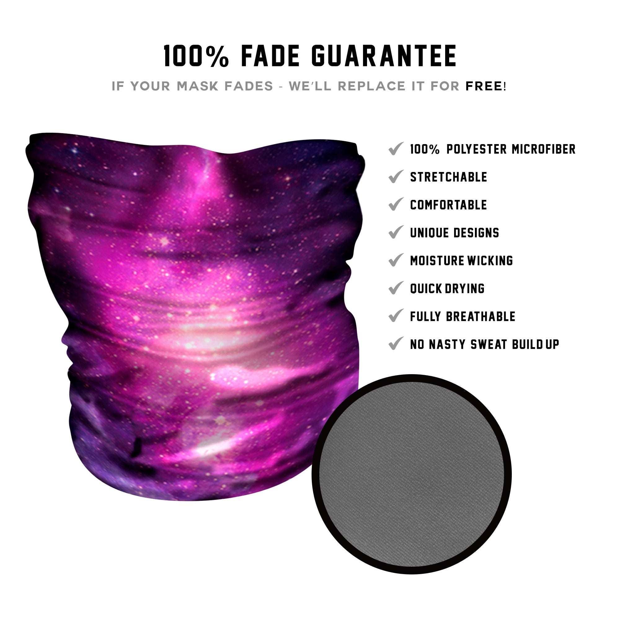 LFG: Cosmic Neck Gaiter - * Now with Sewn Edges*