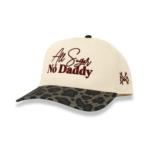 All Sugar No Daddy Trucker Hat: Retro Black Check/White