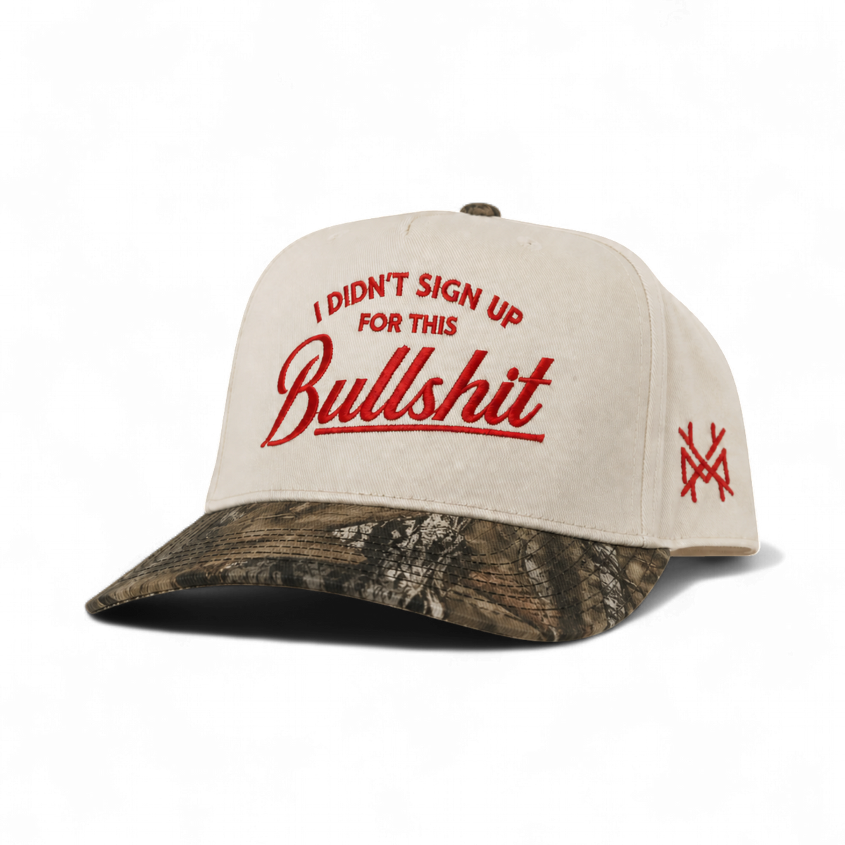 I Didn't Sign Up For This Bullshit Trucker Hat: Flat Bill Black