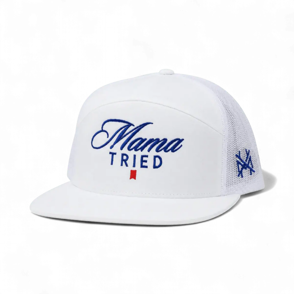 Mama Tried Ultra Trucker Hat: Trucker Black/White