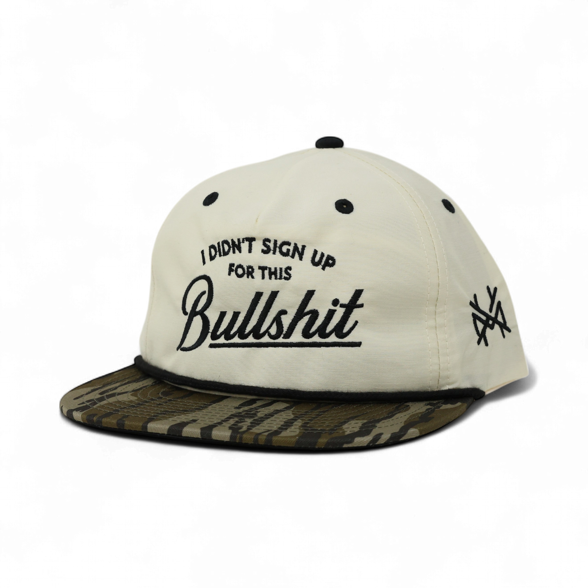I Didn't Sign Up For This Bullshit Trucker Hat: Flat Bill Black