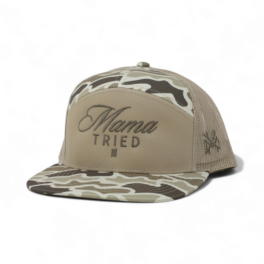 Mama Tried Ultra Trucker Hat: Trucker Black/White