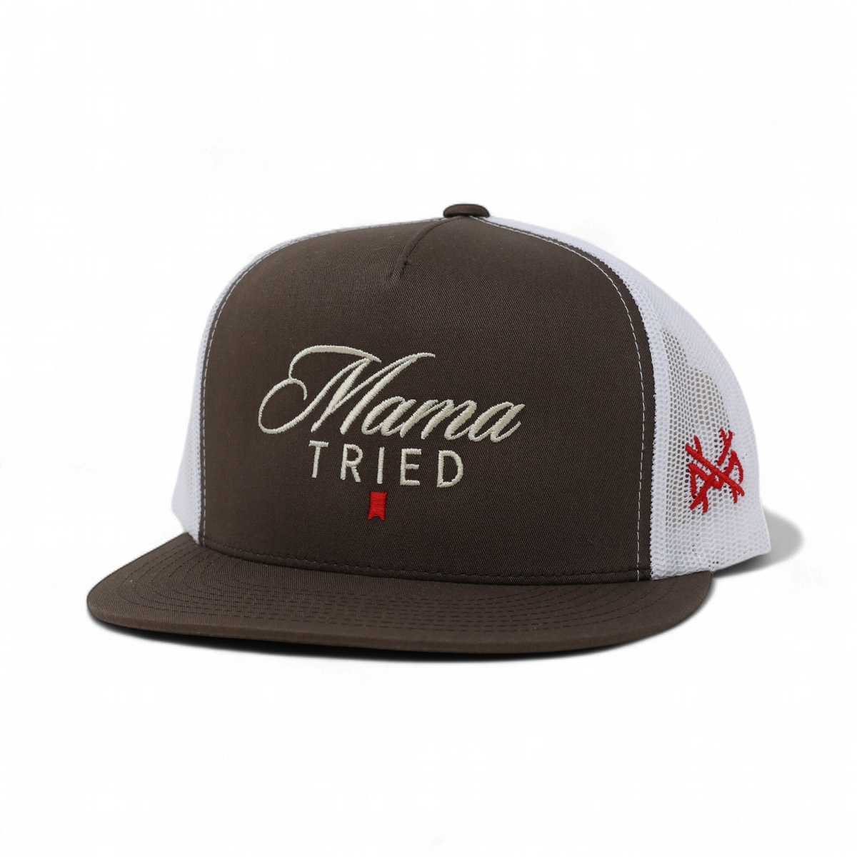 Mama Tried Ultra Trucker Hat: Trucker Black/White