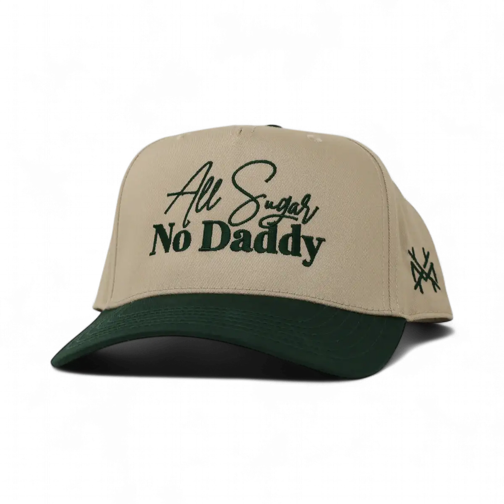 All Sugar No Daddy Trucker Hat: Retro Camo/Natural