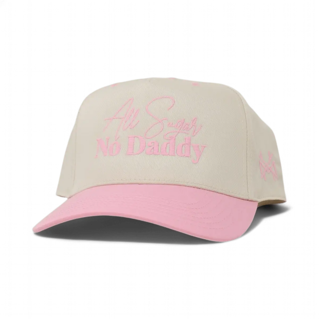 All Sugar No Daddy Trucker Hat: Retro Camo/Natural