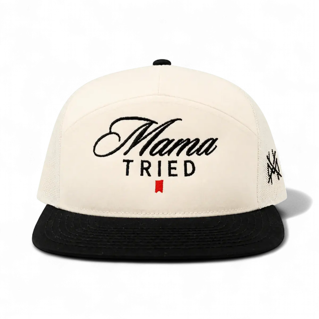 Mama Tried Ultra Trucker Hat: Trucker Black/White