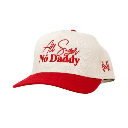 All Sugar No Daddy Trucker Hat: Retro Camo/Natural