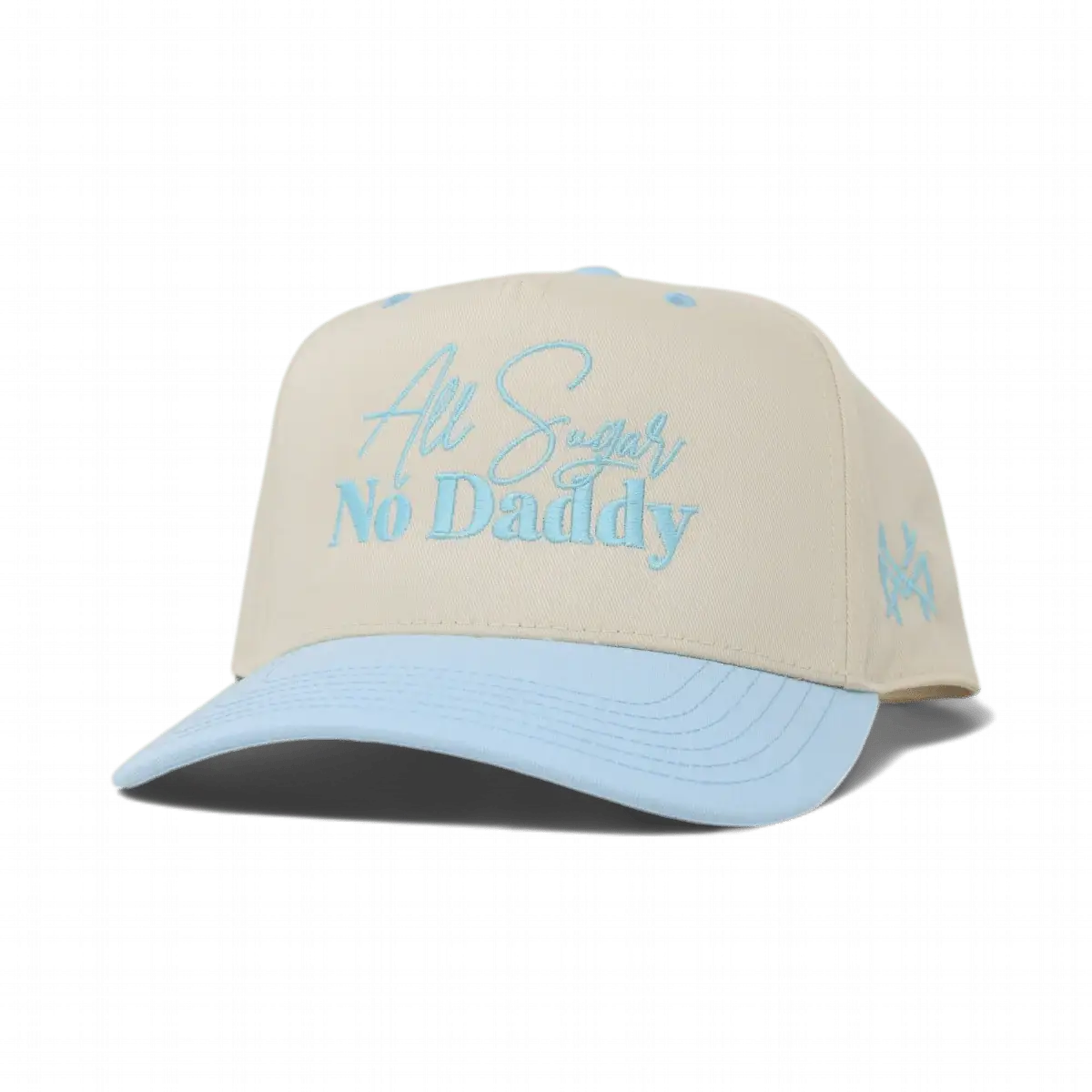 All Sugar No Daddy Trucker Hat: Retro Black Check/White
