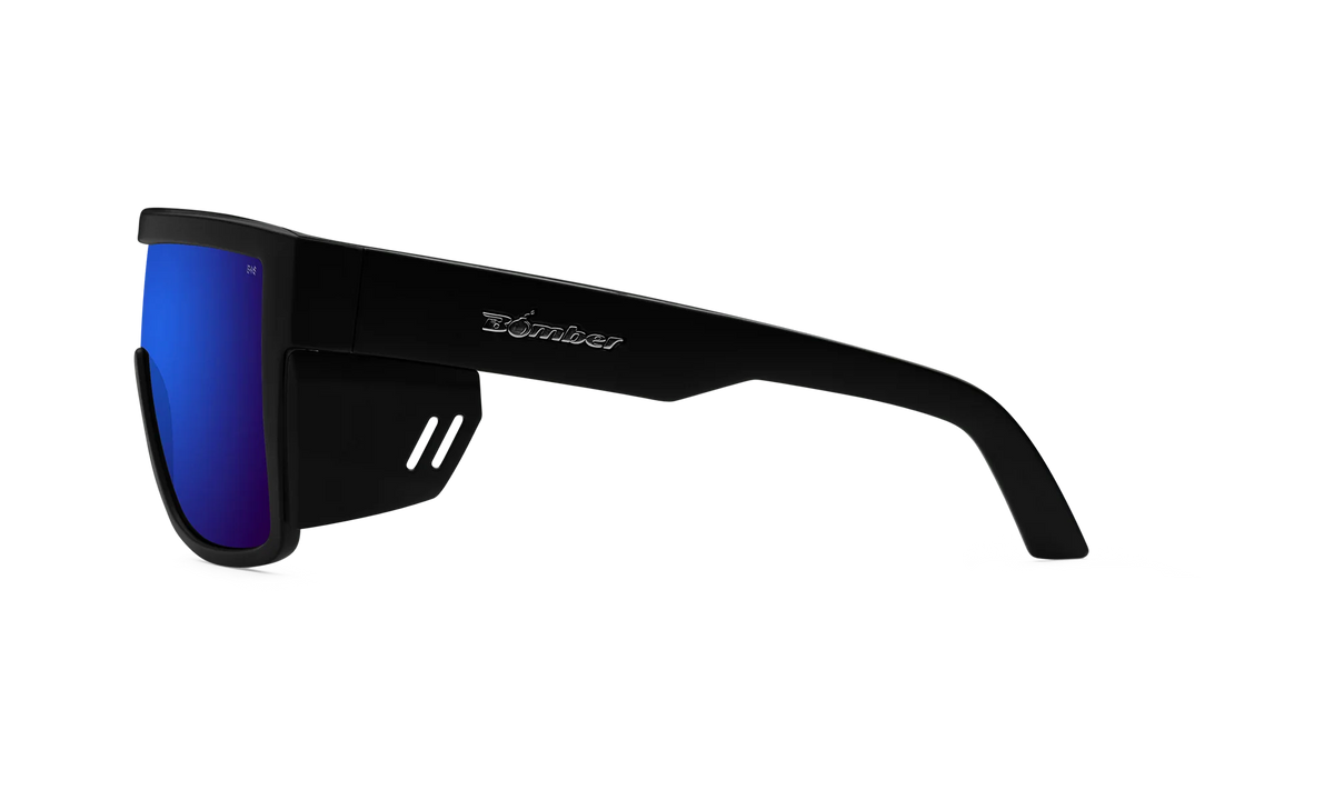 Bomber Buzz: Blue Mirror/ Black Frame