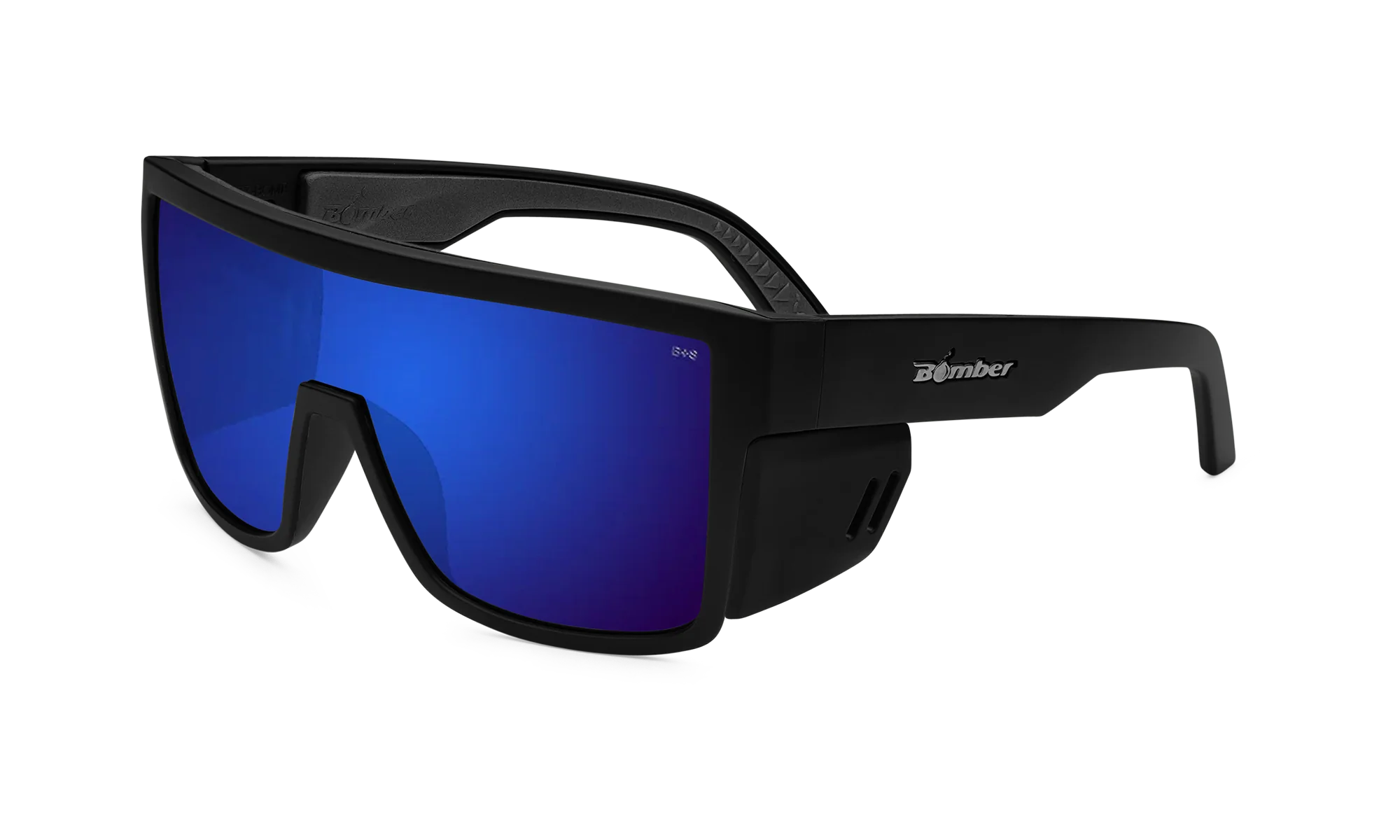 Bomber Buzz: Blue Mirror/ Black Frame