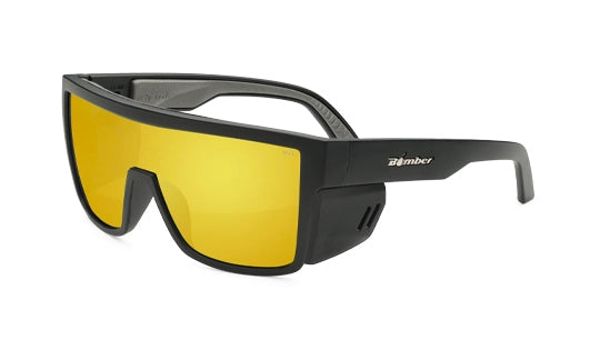 Bomber Buzz: Gold Mirror/ Black Frame