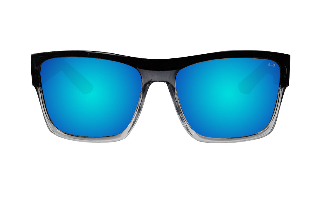 Bomber Clutch: Ice Blue Mirror