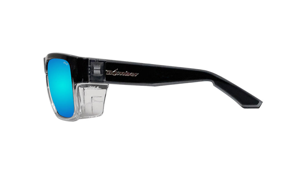 Bomber Clutch: Ice Blue Mirror