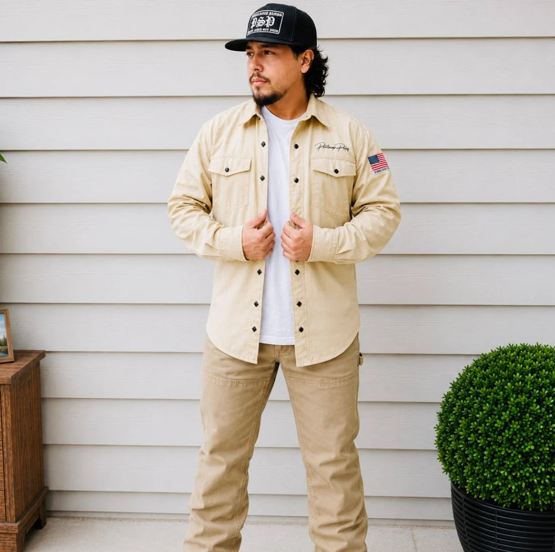 Pearl Snap Pimps: Khaki FR