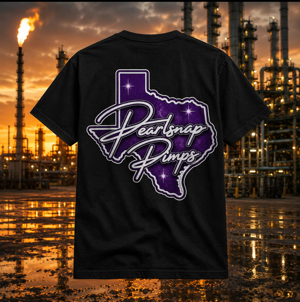 Pearl Snap Pimps: Texas Pimp Tshirt