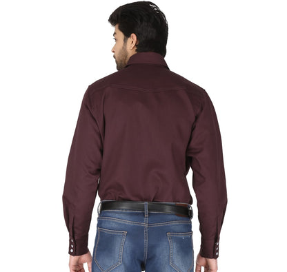Forge FR Men: Burgundy (Pearl Snap)