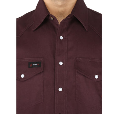 Forge FR Men: Burgundy (Pearl Snap)