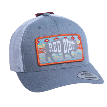 Red Dirt Hat: Aztec (Heather Grey/White)