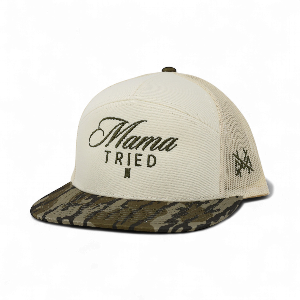 Mama Tried Ultra Trucker Hat: Trucker Black/White
