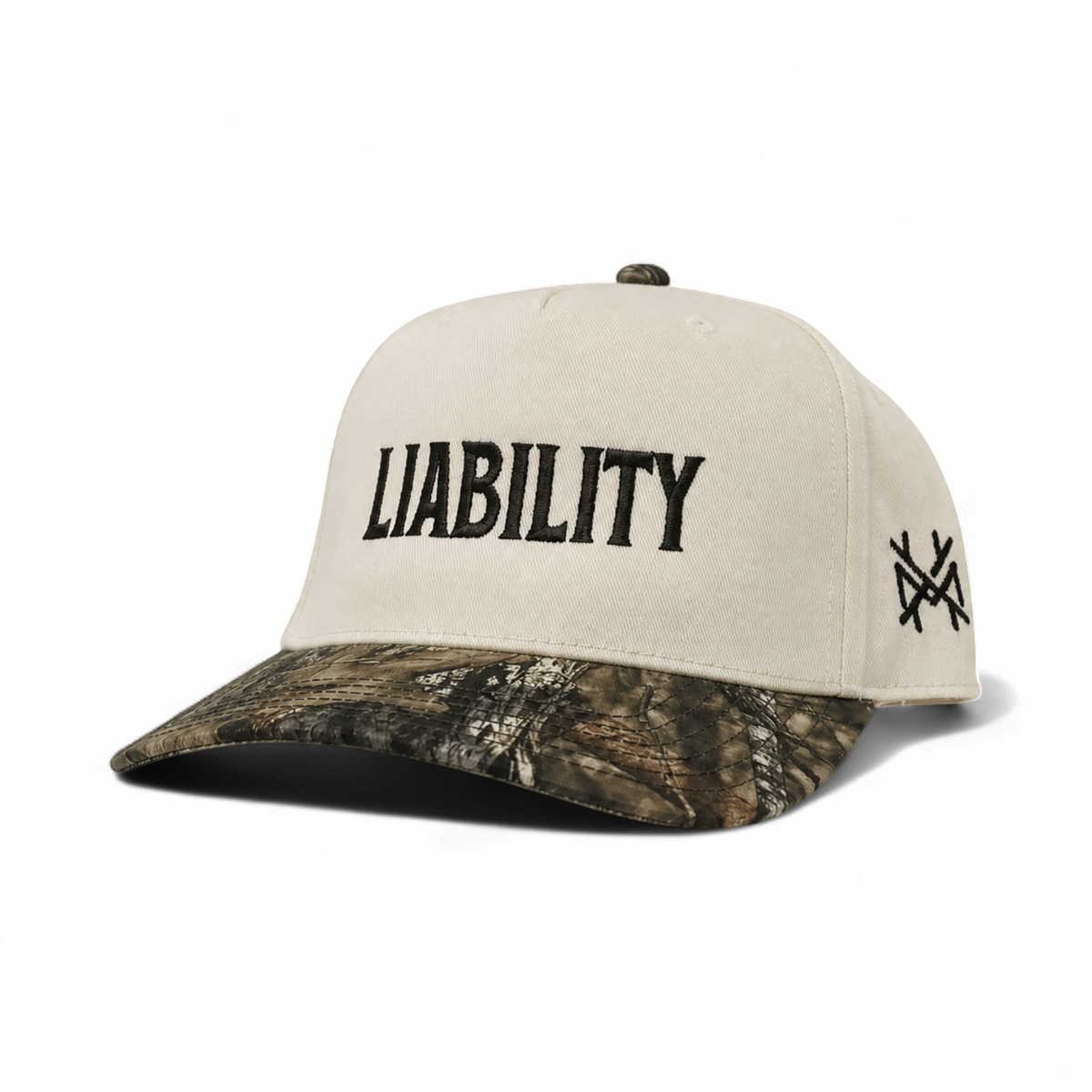 Liability Trucker Hat: Retro Black/Natural