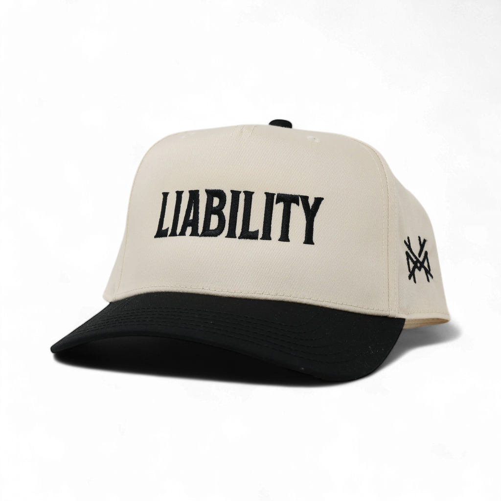 Liability Trucker Hat: Retro Black/Natural