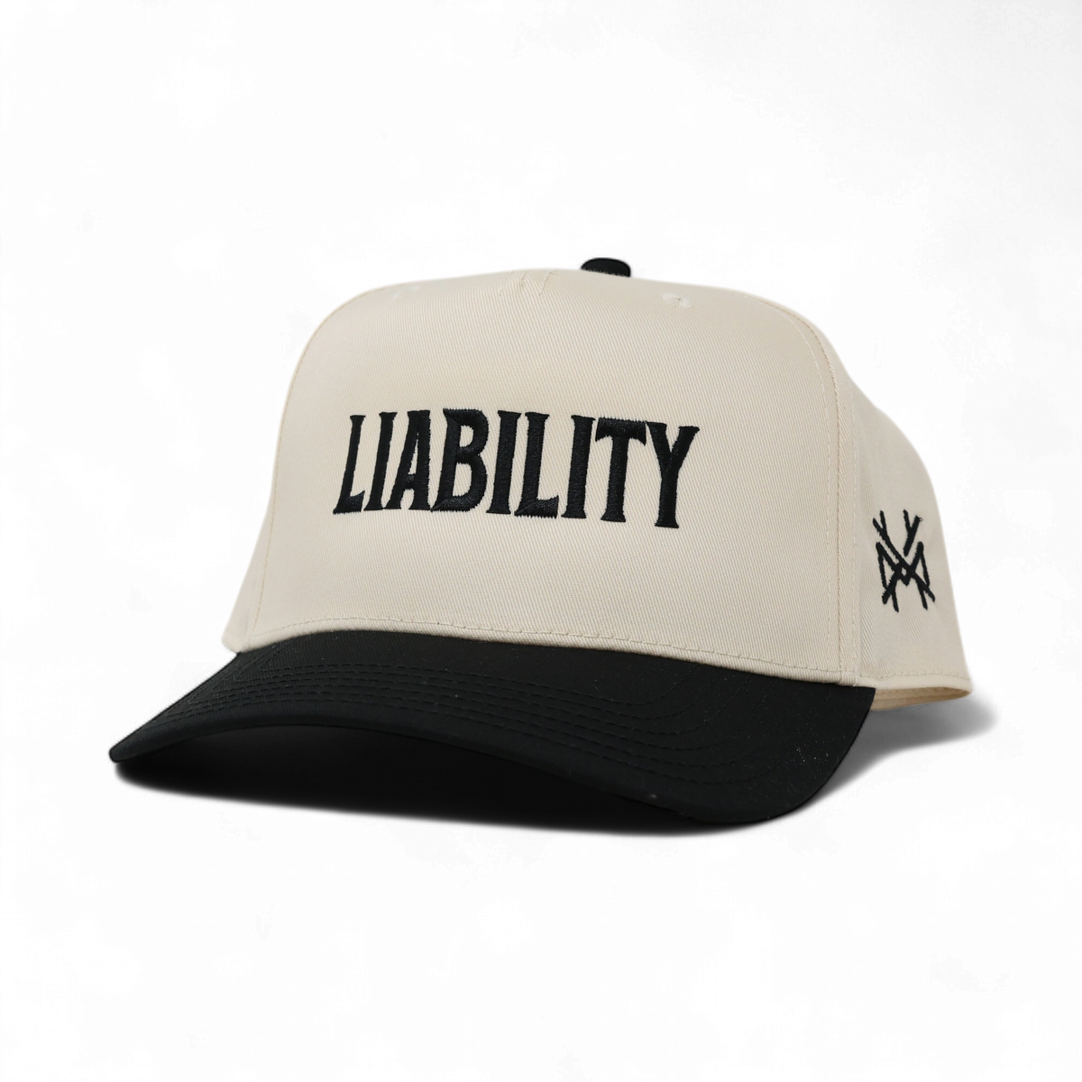 Liability Trucker Hat: Retro Black/Natural