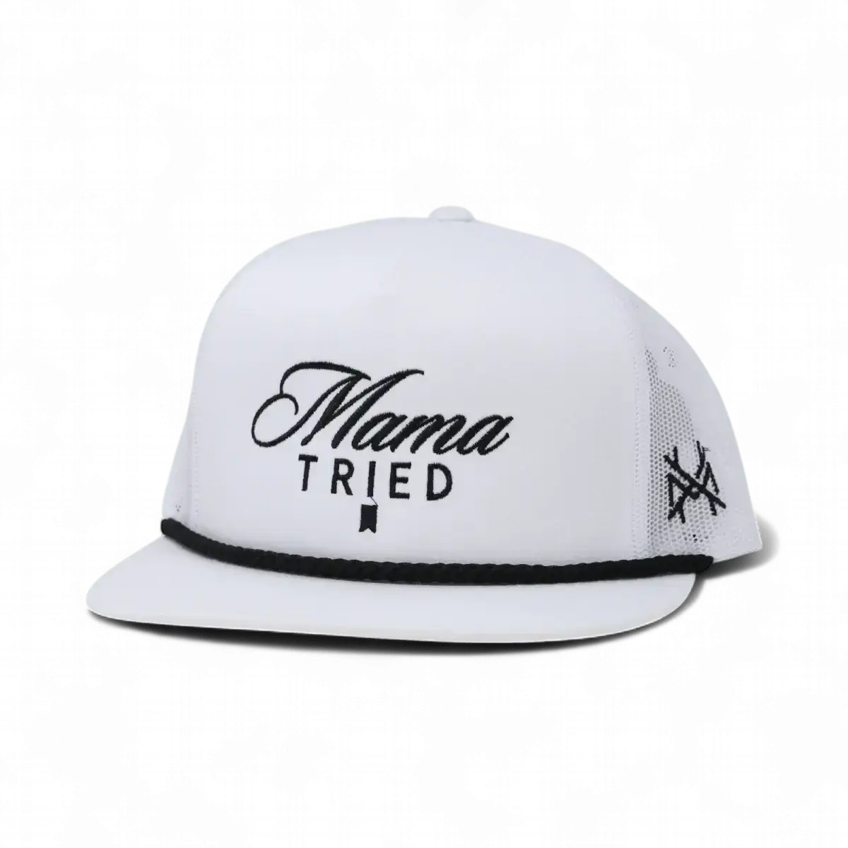 Mama Tried Ultra Trucker Hat: Trucker Black/White