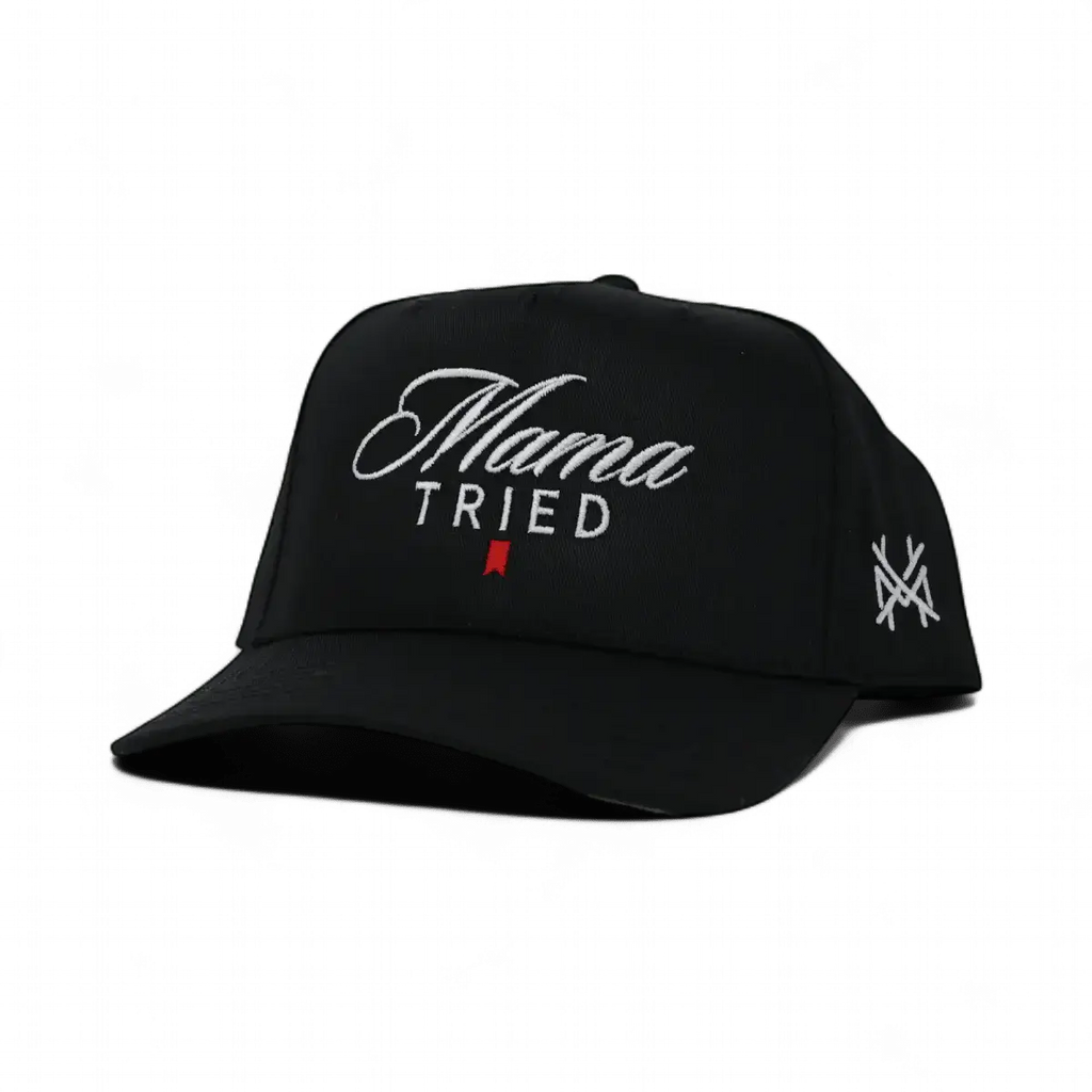Mama Tried Ultra Trucker Hat: Trucker Black/White