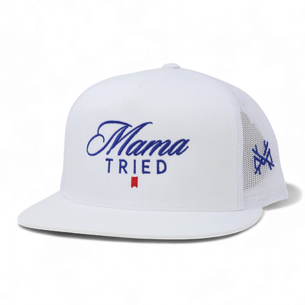 Mama Tried Ultra Trucker Hat: Trucker Black/White