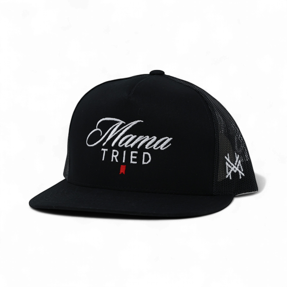 Mama Tried Ultra Trucker Hat: Trucker Black/White