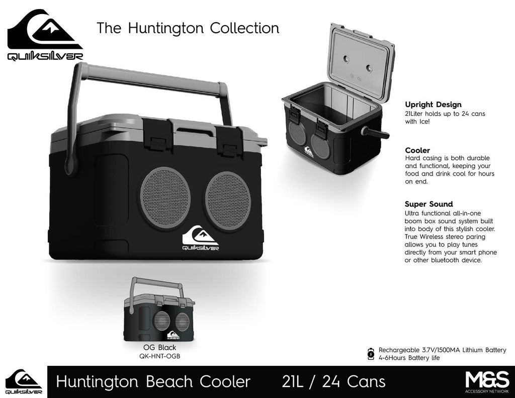 Huntington Hard Box Cooler with Speakers