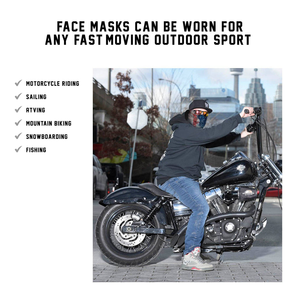 USA Hand Paint Neck Gaiter - *Now With Sewn Edges*