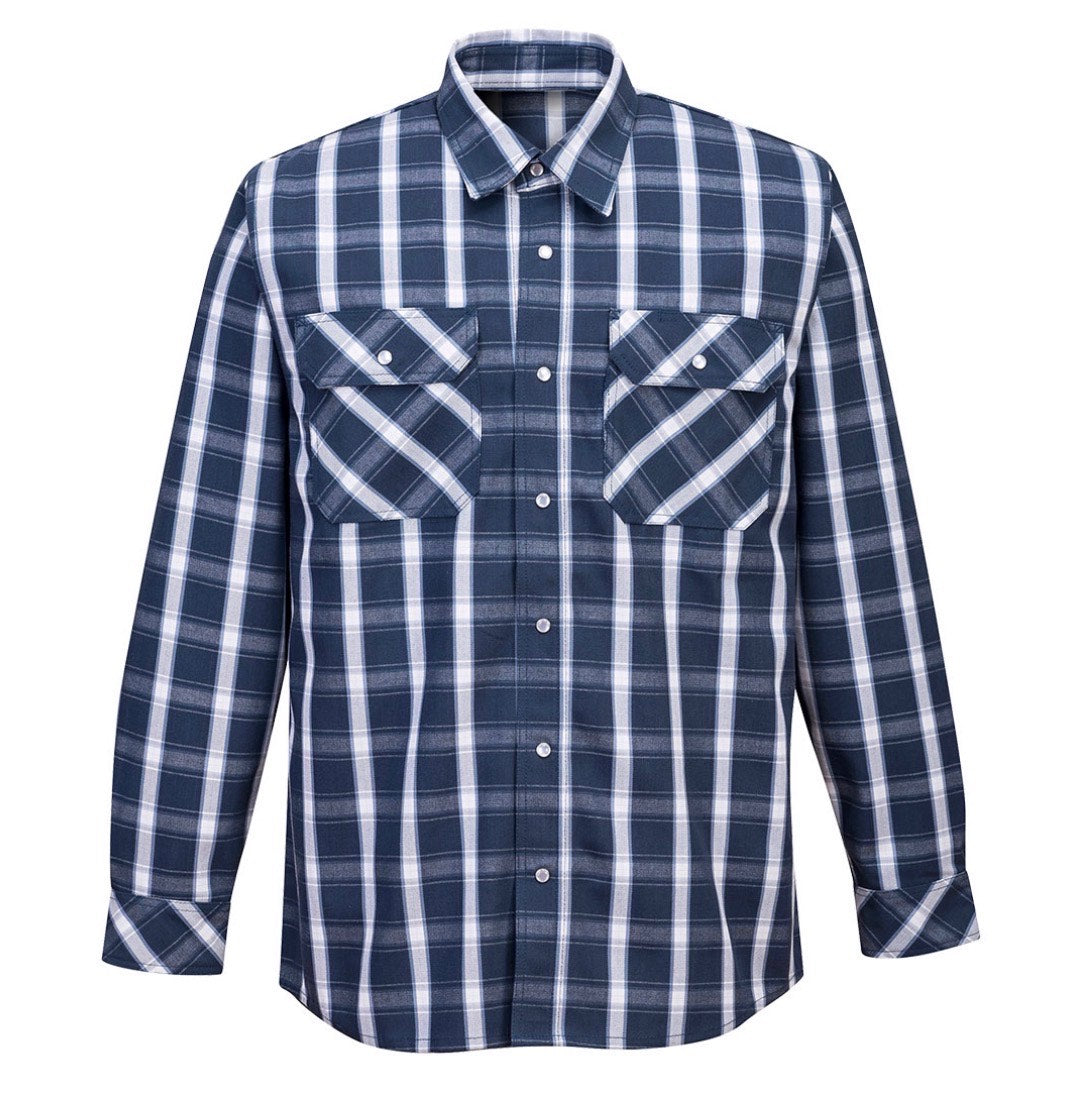 Portwest FR: Bizflame 88/12 FR Plaid Shirt