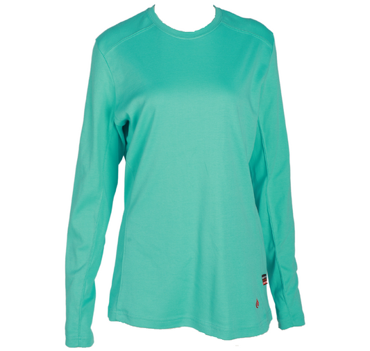 Forge FR Lady's Crewneck T-shirt: Teal/Pink