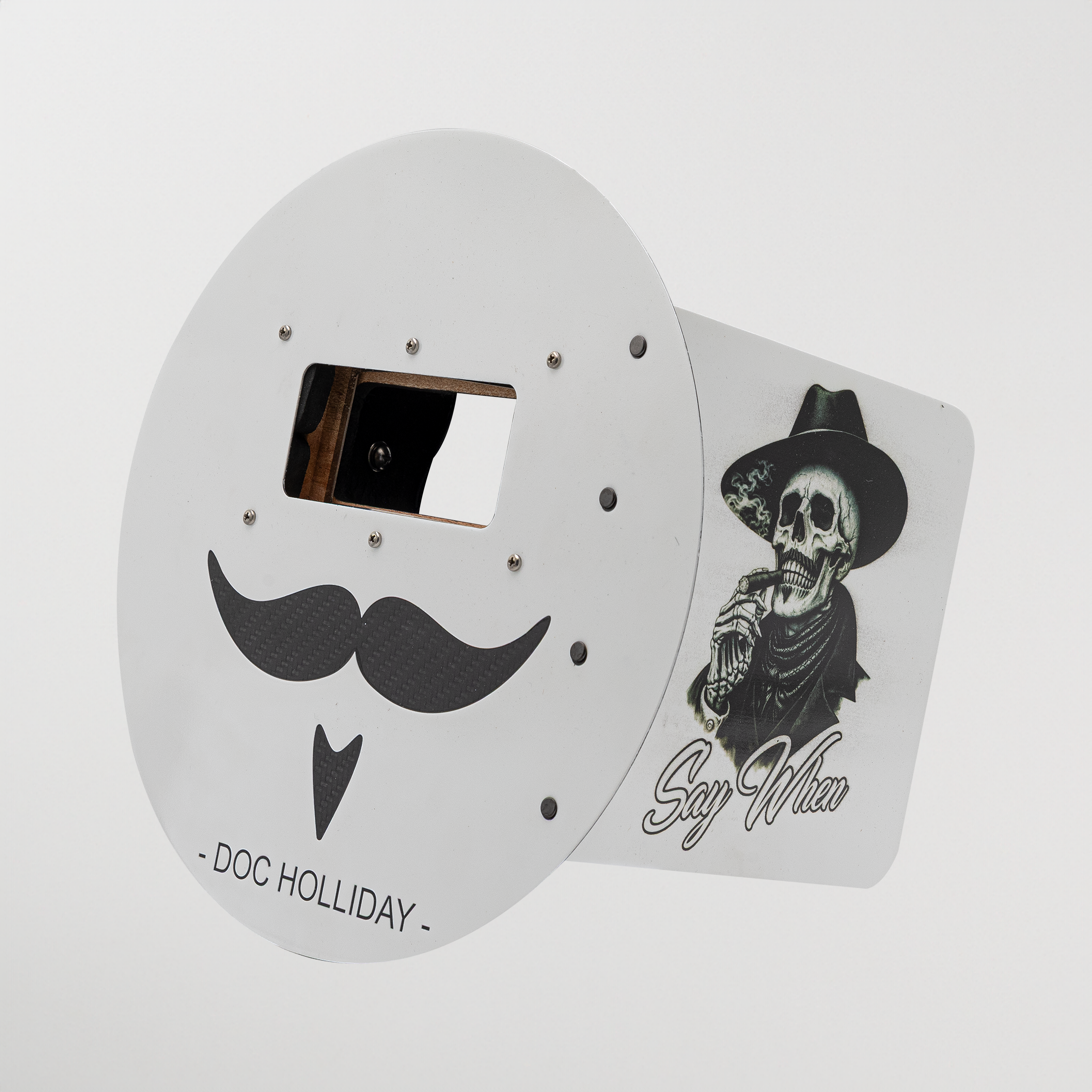 Outlaw Leather: Pancake Welding Hood - Mr. Doc Holliday