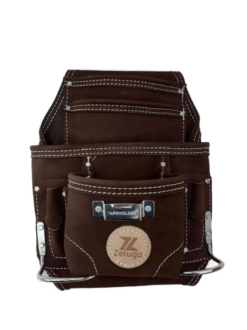 Zeluga: 10 Pocket Rigger Heavy Duty Leather Tool Bag