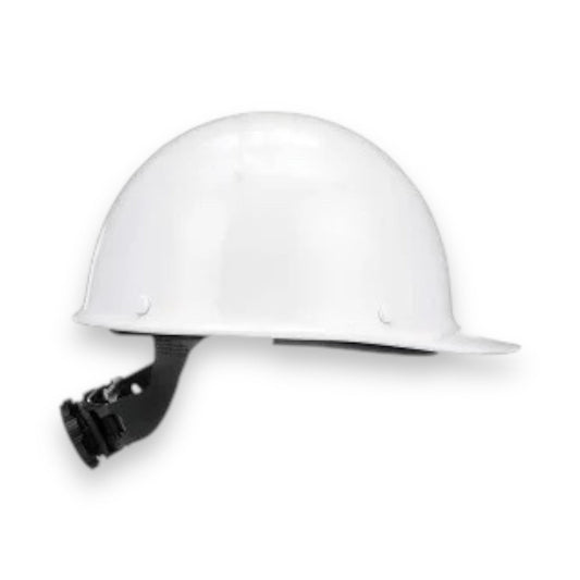 MSA: White Fiberglass Hard Hat (Cap)