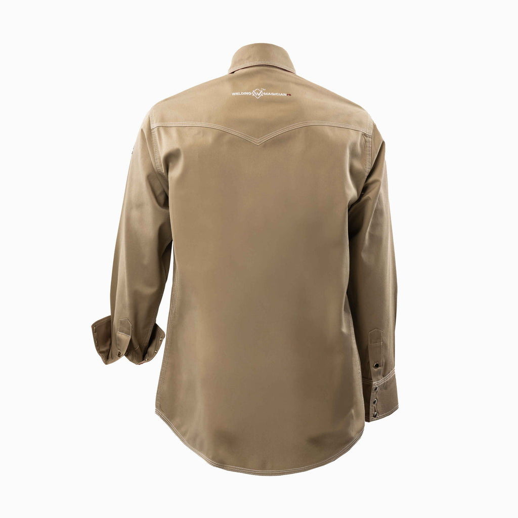 The Welding Magician: Khaki/ Red