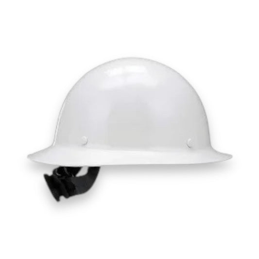MSA: White Fiberglass Hard Hat (Full Brim)