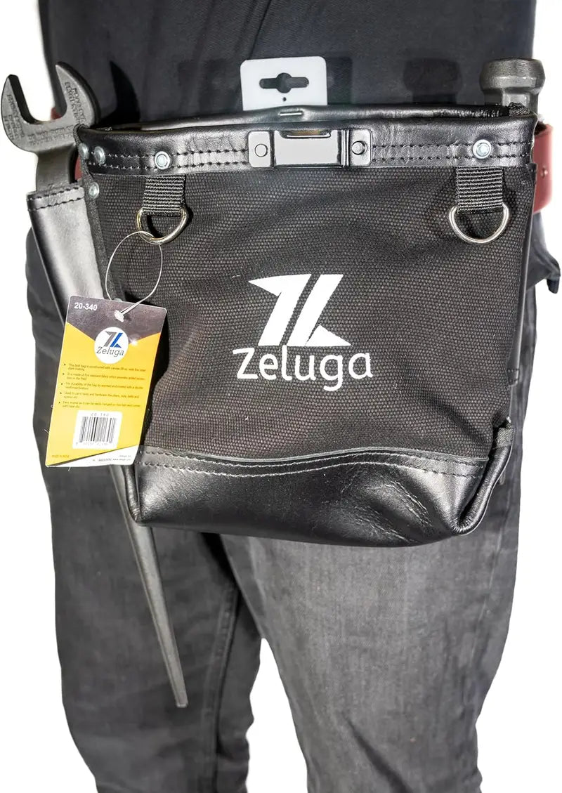 Zeluga: Black Canvas Tote