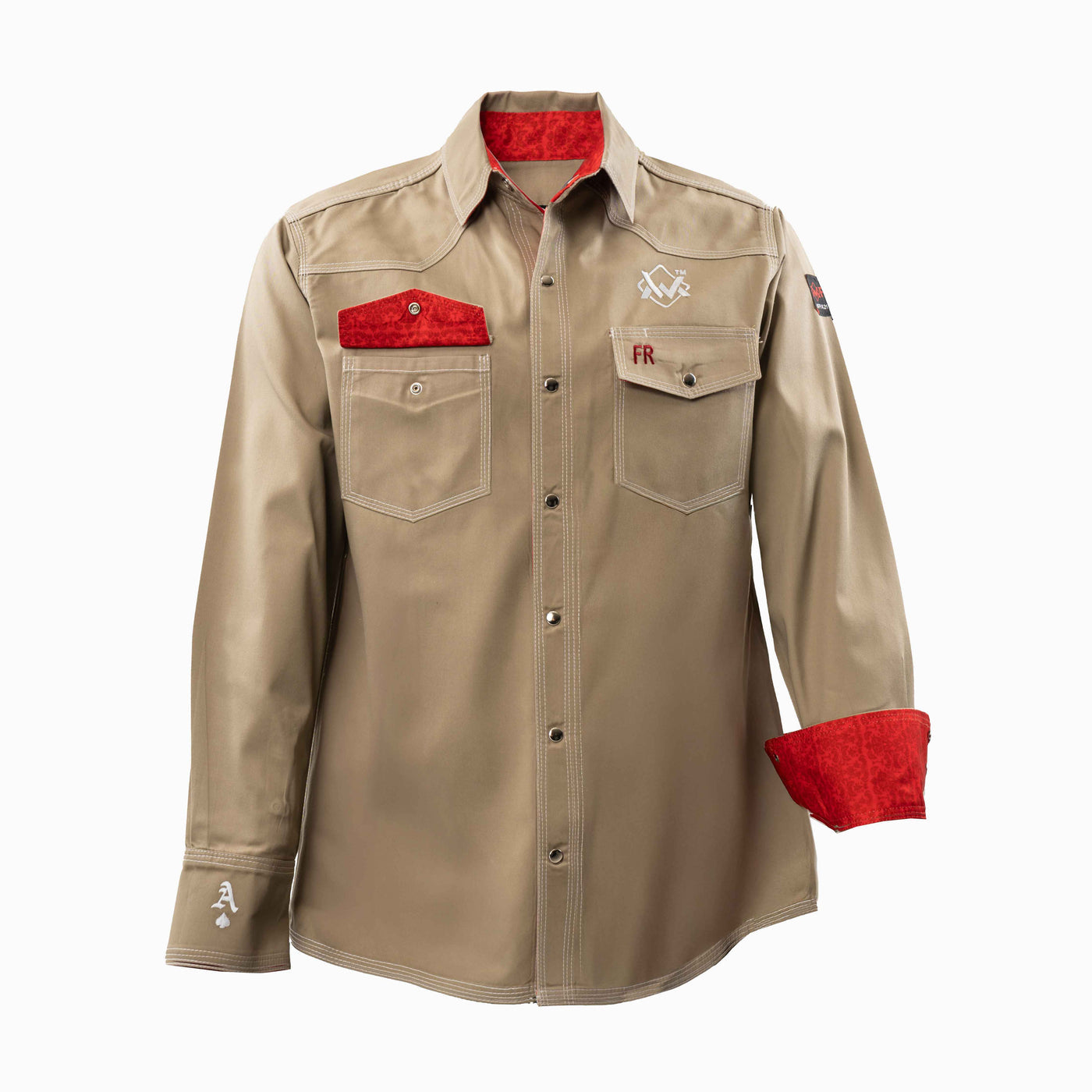 The Welding Magician: Khaki/ Red