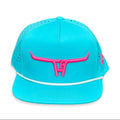 Cactus Alley Hat Co: Turquoise/ Pink Puff