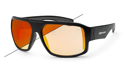 Bomber MEGA: Photochromic Fire Red Orange Mirror