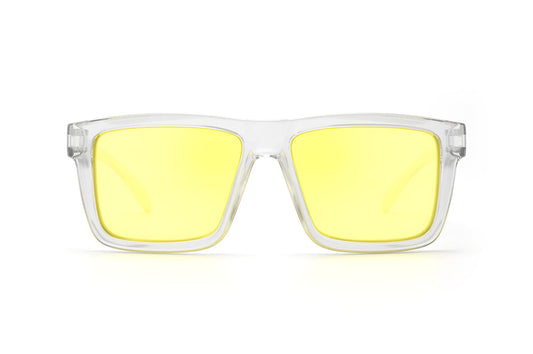 XL VISE Z87 Sunglasses Vapor Clear Frame: Hi-Vis Yellow Lens