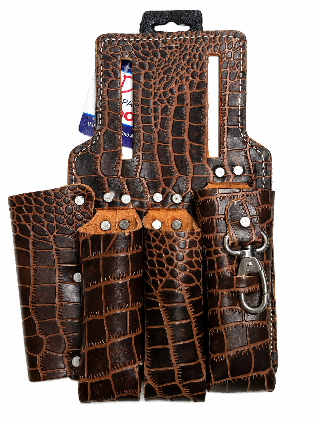 Dallas Tools: Plier Holder Alligator Print (4 Pocket Leather Holder)